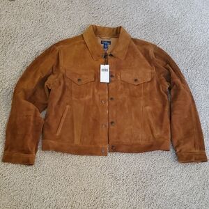 Polo By Ralph Lauren Brown Suede Jacket